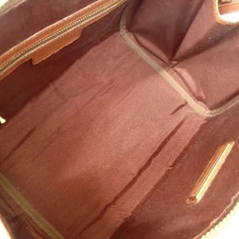 AUTH Authentic Valentino Garavani Brown Leather Tassel Handbag Tote - Picture 8 of 12